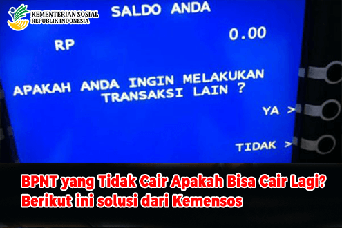 BPNT yang Tidak Cair Apakah Bisa Cair Lagi? Berikut ini solusi dari Kemensos